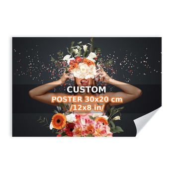 Your photo on the poster creator 30x20 cm