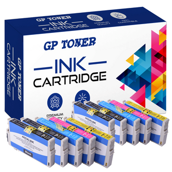 Set of 10x Replacement inks for EPSON WF-3830 4800 7800 Series GP-E405XL CMYKK x2 GP
