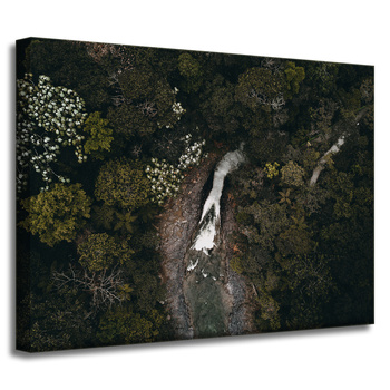 Canvas Print Nature Waterfall from a bird's eye view 40x30 cm