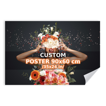 Your photo on the poster creator 90x60 cm