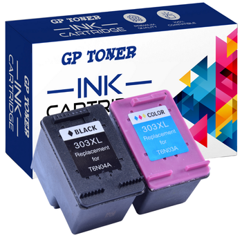Replacement 2x Ink Cartridges for HP 303 XL ENVY Photo 6220 6230 7130 7830 - GP-H303XL BK+CMY