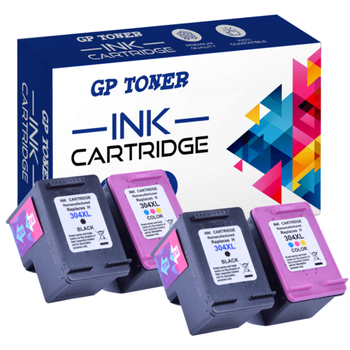 Replacement ink cartridges for HP Deskjet 2630 3720 3735 GP-H304XL BK+CMY x2