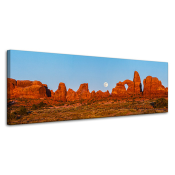 Canvas Print Nature Moon on Arches 120X40