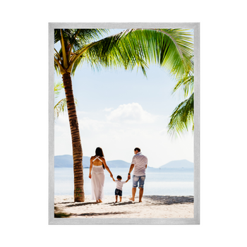 Your photo as a poster + silver frame 40x50 cm