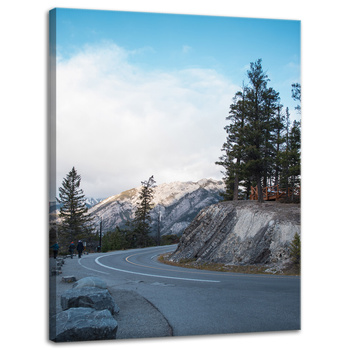 Canvas Print Nature Road Mountains 30x40 cm