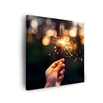 Canvas print Youth Cold Sparklers 90x90