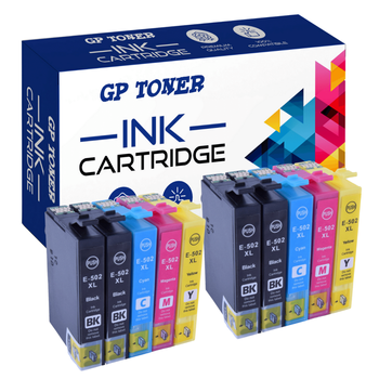 10x Ink Cartridges for EPSON 502 XL XP-5100 XP5105 XP5115 - GP-E502XL CMYKK x2 Set