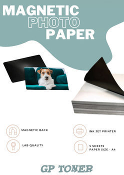 Magnetic photo paper A4 5 pcs glossy PAP-MGD640