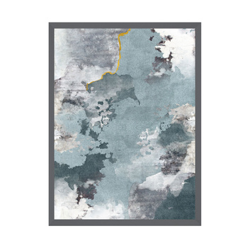 Poster Abstraction_2 21X29.7 cm + gray stone frame
