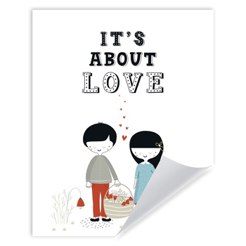 Children's poster It's about love 40X50 cm