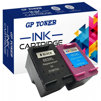 2x Ink cartridge for HP DeskJet Plus Ink Advantage 6000 6075 6400 6475 GP-H653XL BK+CMY