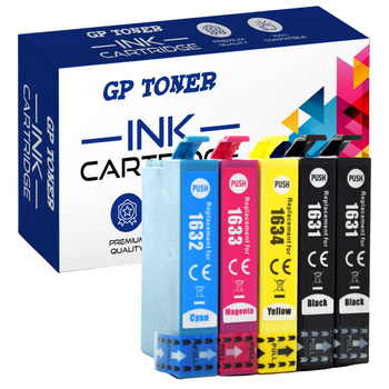 Set of 5x Replacement ink cartridges for Epson WorkForce 2110 2630 2760 GP-E1636CMYKK