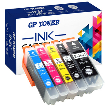 5x Replacement Ink for Epson XP-600, XP-700, XP-800 - KIT GP-E2636XL CMYK