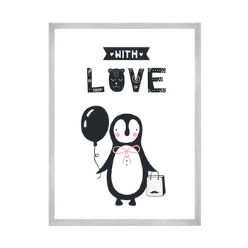 Birthday Poster With love_2 30X40 cm + silver frame