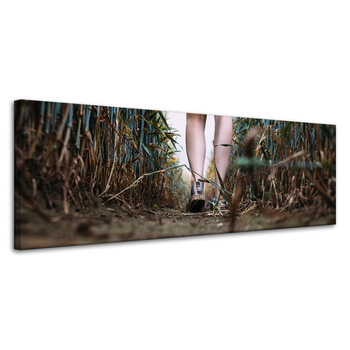 Canvas Print Nature Walk in the Field 120x40 cm