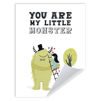 Children's poster You are my little monster 30X40 cm