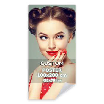 Your photo on Creator poster 100x200 cm