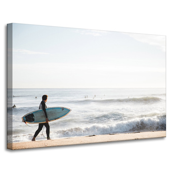 Canvas Print Surfing Sea Water Summer Beach 90x60