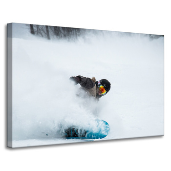 Canvas Print Snowboard Snow Winter 90x60