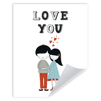 Children's poster Love you 40X50 cm