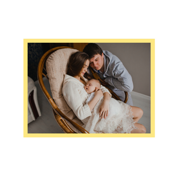 Your photo as a poster + yellow frame 40x30 cm