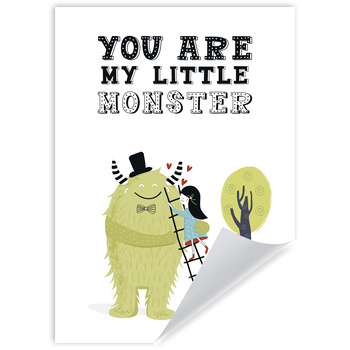 Children's poster You are my little monster 21X29.7 cm