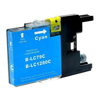 Compatible ink cartridge Brother LC1280C - MFC J6510, J6710, J6910 - GP-B1280C cyan