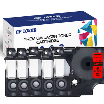 5x DYMO D1 7m 6mm yellow-black tape GP-DY43617 X5