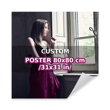 Your photo on the 80x80 cm designer poster