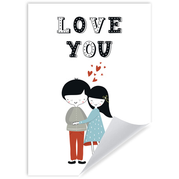 Children's poster Love you 50X70 cm