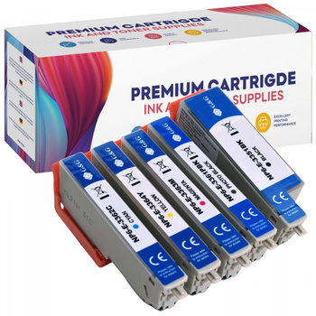 Replacement Ink for Epson T3351 T3361 T3362 T3363 T3364 Epson Expression Premium XP-530 XP-540 XP-630 XP-630 Series XP-635 GP-E3365XL CMYK GG