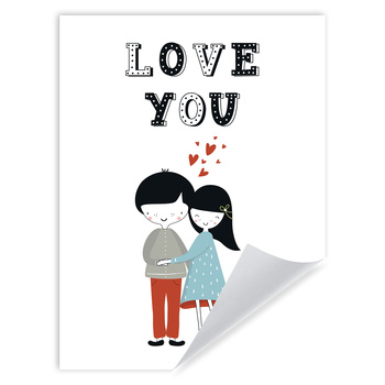 Children's poster Love you 30X40 cm