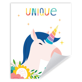 Children's Unicorn Poster 24X30 cm