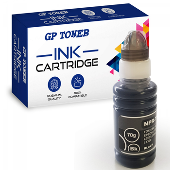 Compatible ink for Epson C13T66411A EcoTank ET-2500 ET-2550 ET-2650 L100 L200 L300 L455 - GP-E6641BK