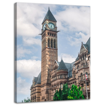 Canvas Print Architecture Clock Tower 30x40 cm