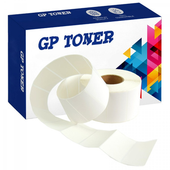 Self-adhesive label on a roll, thermal labels 50x30mm 1500 pcs MP-RL-P2121-BK/WT