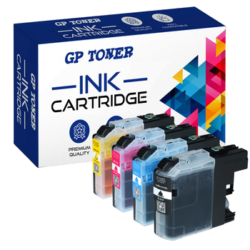 4x Compatible Ink Cartridge Brother LC123 DCP-J132w J152w J552dw MFC-J4410dw 4510dw - GP-B123CMYK XL KIT