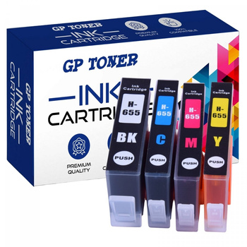4x Compatible Ink Cartridge HP 655 XL 3525, 4615, 4625, 5525, 6525 - GP-H655XL CMYK