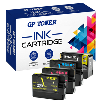 4x Compatible Ink Cartridge HP 932XL 933XL OfficeJet 6100, 6600, 6700, 7110, 7610 GP-H933XLCMYK KIT