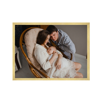 Your photo as a poster + gold frame 40x30 cm