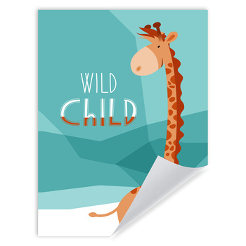 Wild child Giraffe poster 30X40 cm
