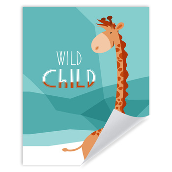 Wild child Giraffe poster 40X50 cm