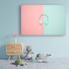 Canvas Print Music Headphones Two-Color 90x60