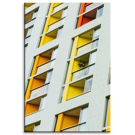 Canvas Print Apartment Building Block 80x120