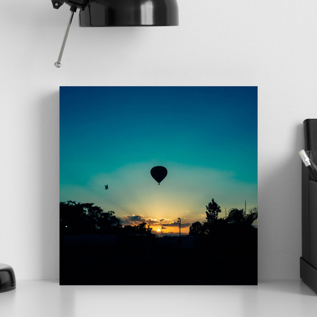 Canvas Print Nature Twilight Balloon 40x40 cm