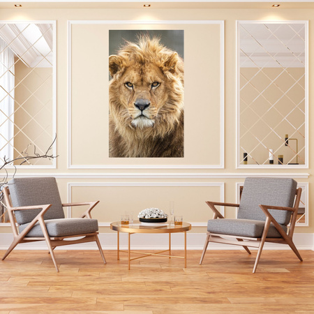 Canvas Print Wild Lion Portrait Mane Animal 80x120 cm