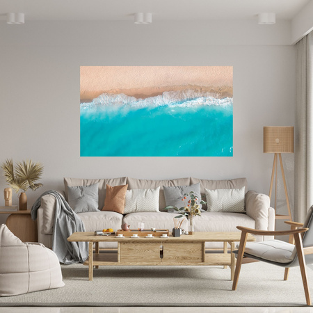 Canvas Print Water Waves Beach Sand 100x80 cm