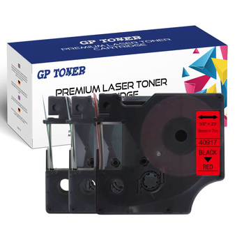 3x DYMO D1 9mm 7m red black GP-DY40917 x3