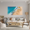 Canvas Print People on the Beach Fun Holiday Sun Water 100x80 cm