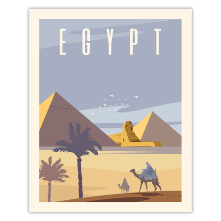 Poster Egypt, 40X50 cm + gold frame